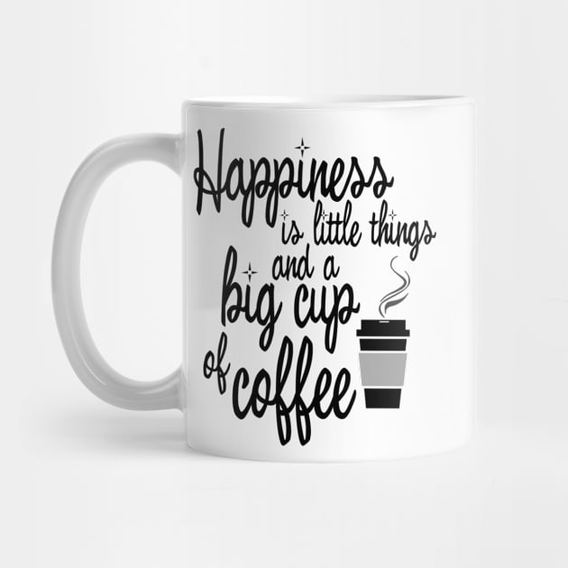 Happiness is big cup of coffee by liilliith